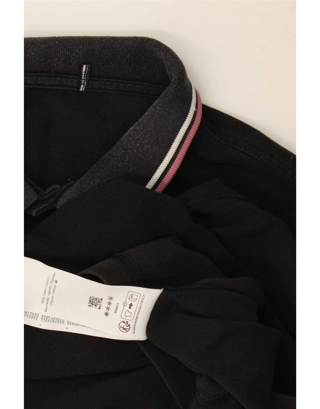 Fred Perry Ανδρικό Πόλο Μπλουζάκι Μεσαίο Μαύρο Βαμβακερό