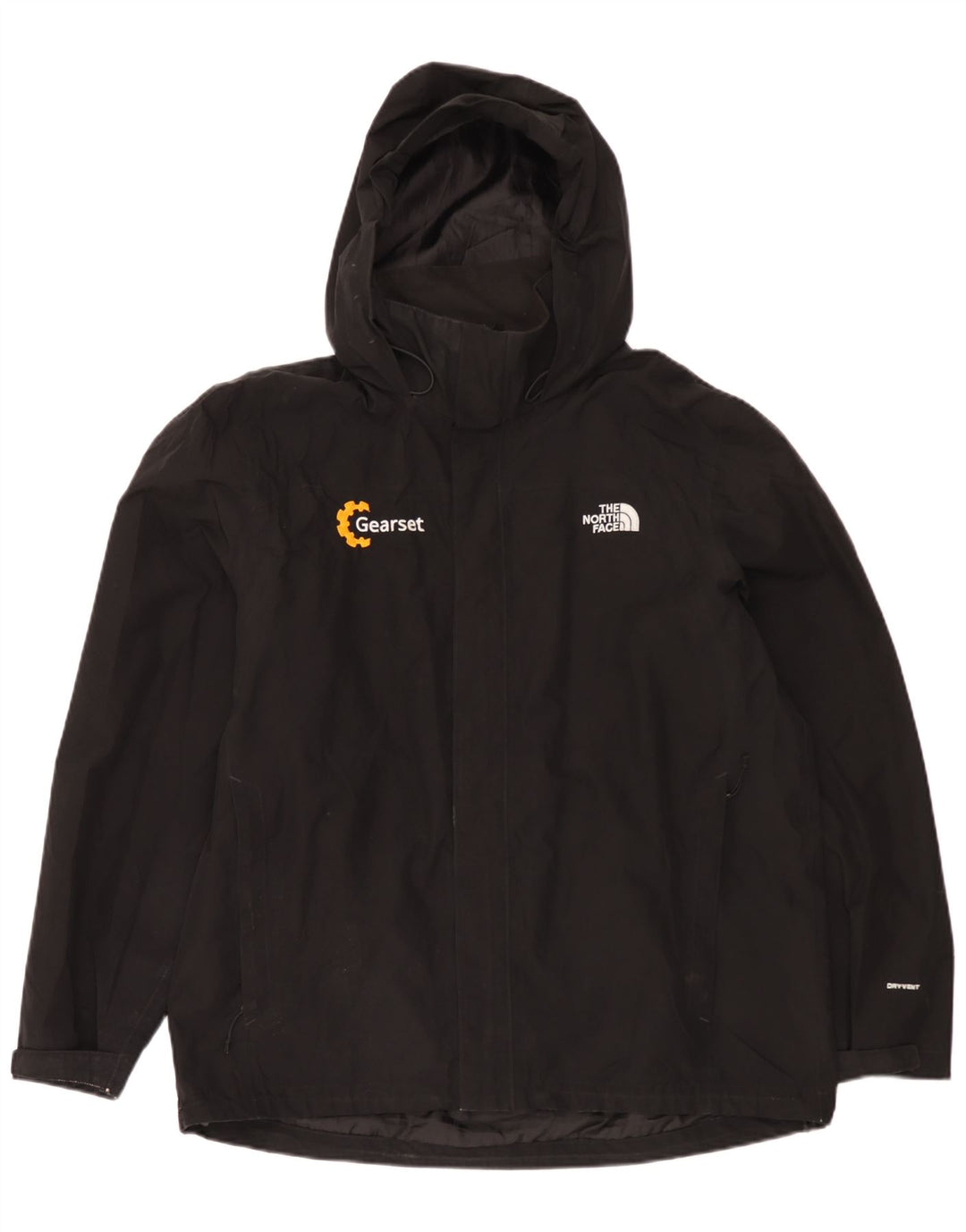 Ανδρικό μπουφάν βροχής με κουκούλα North Face UK 42 XL μαύρο πολυεστέρα
