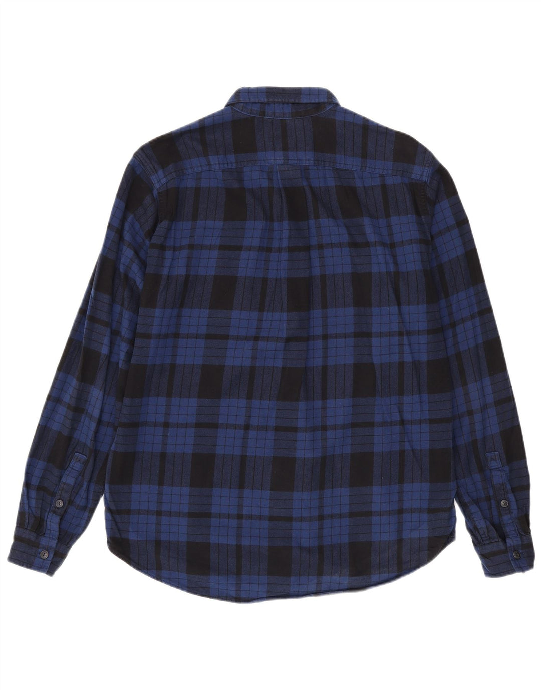 Eddie Bauer Ανδρικό ψηλό πουκάμισο φανέλας με χαλαρή εφαρμογή Μεγάλο μπλε ναυτικό τσεκ
