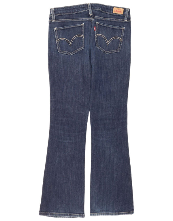 Levi's Womens 518 Super Low Bootcut Jeans US 7 Medium W30 L30 Navy Blue
