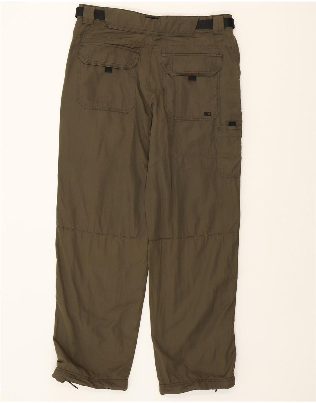 MARKS & SPENCER Mens Cargo Windbreaker Trousers W34 L31 Khaki Polyamide