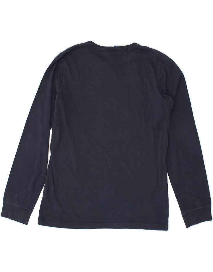 CHAMPION Boys New York Graphic Top Long Sleeve 11-12 Years Large Navy Blue | Vintage Champion | Thrift | Second-Hand Champion | Used Clothing | Messina Hembry 