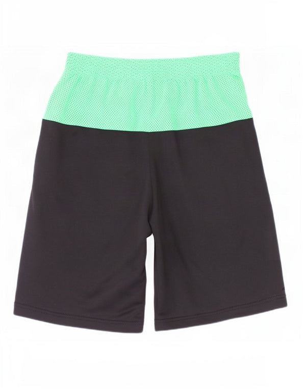 Γραφικά αθλητικά σορτς Adidas Boys 11-12 ετών Μαύρο πολύχρωμο πολυεστέρα