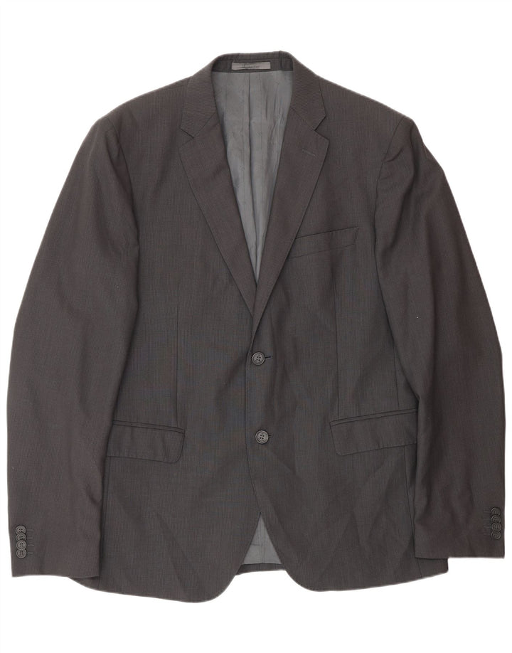 Calvin Klein Ανδρικό σακάκι 2 κουμπιών σακάκι IT 52 XL Γκρι μαλλί