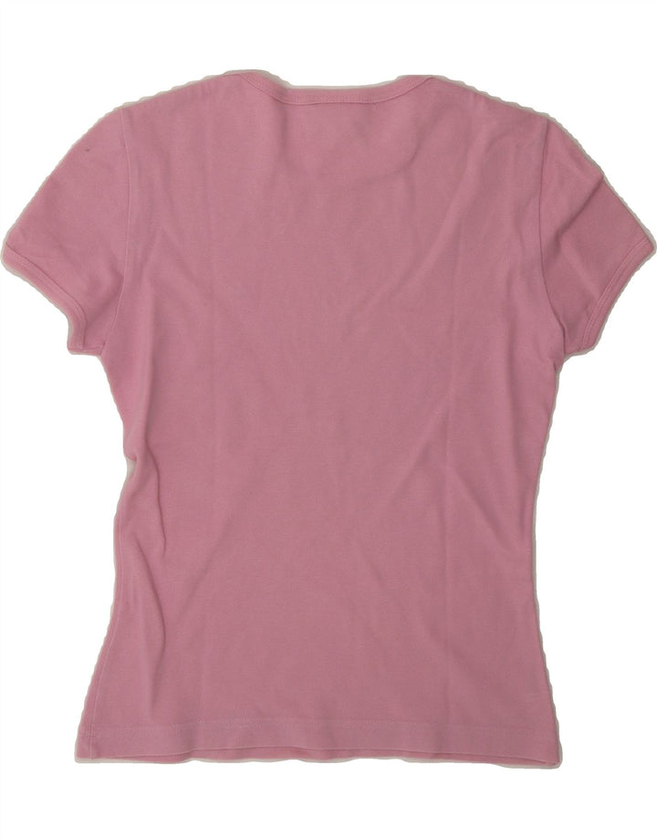 LACOSTE Womens T-Shirt Top Size 38 Medium Pink Cotton Vintage Lacoste and Second-Hand Lacoste from Messina Hembry 