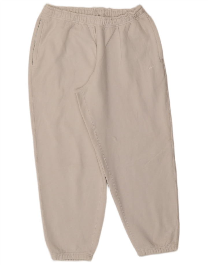 Ανδρική φόρμα Nike Παντελόνι Joggers μεγάλο λευκό βαμβακερό