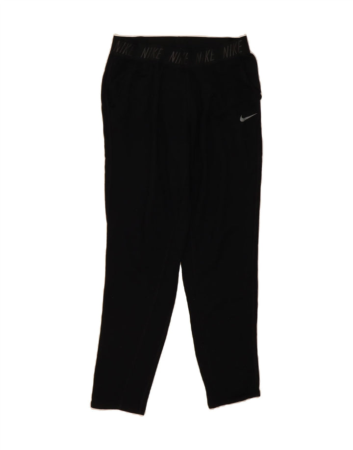 NIKE Mens Dri Fit Graphic Tracksuit Trousers Large  Black Polyester Vintage Nike and Second-Hand Nike from Messina Hembry 