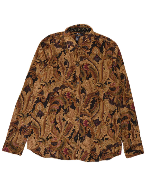 Chaps Γυναικείο Πουκάμισο UK 18 XL Καφέ Paisley Cotton
