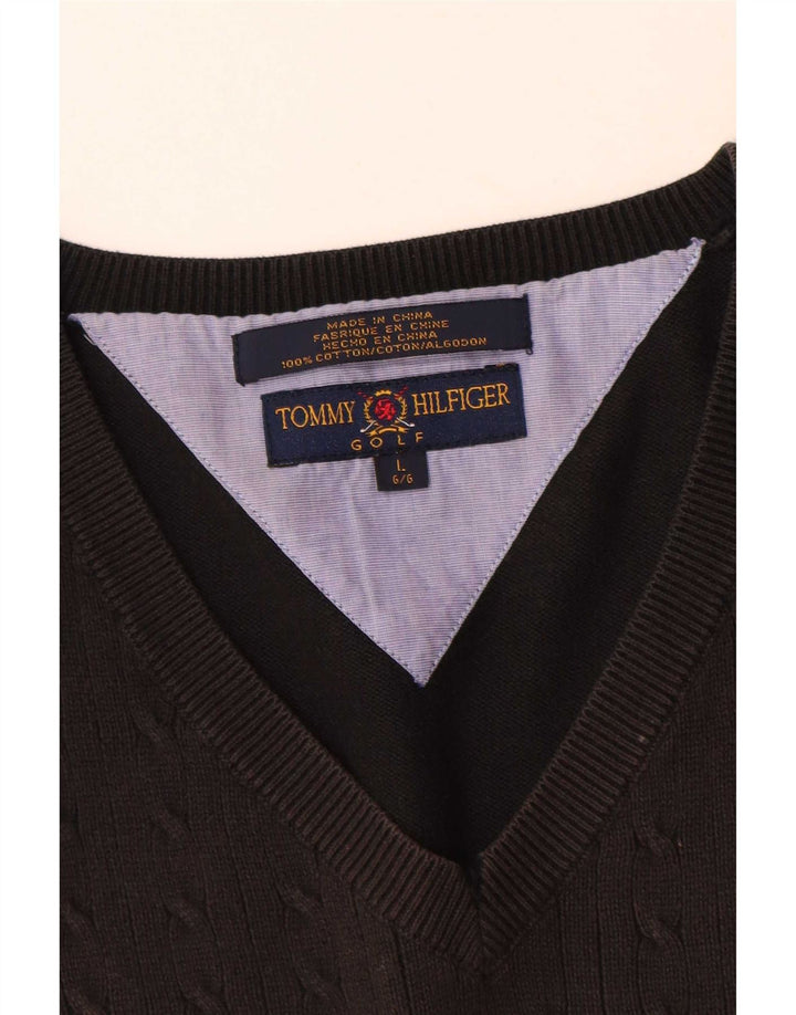 Ανδρικό γιλέκο Tommy Hilfiger Tank Top Large μαύρο βαμβακερό