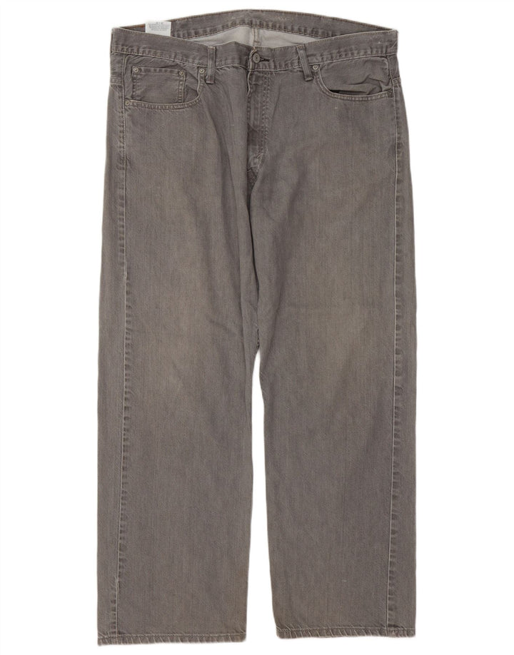 Levi's Mens 569 Loose Jeans W38 L29 Γκρι βαμβακερό
