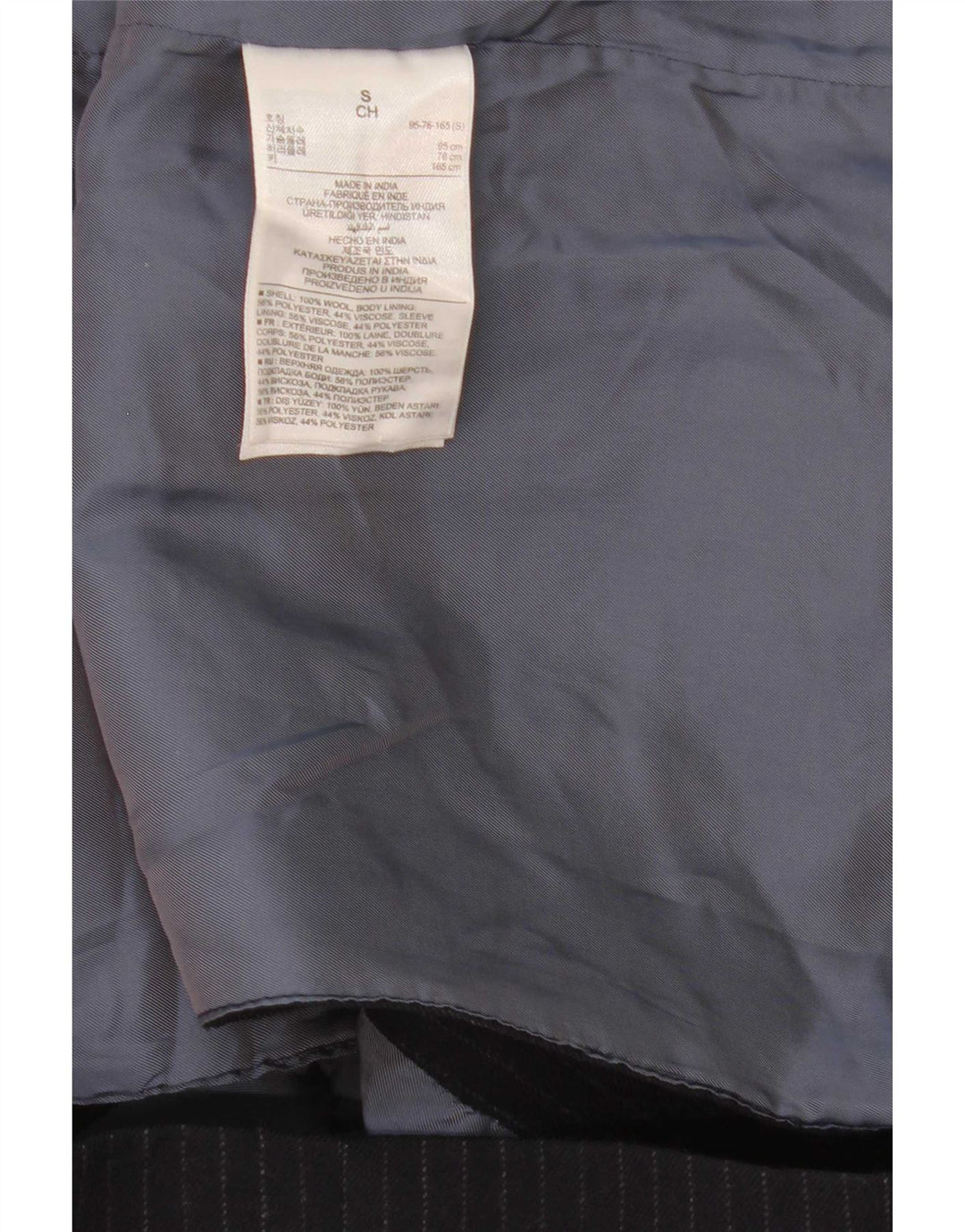 Gap Ανδρικό μπουφάν σακάκι UK 36 Small Navy Blue ριγέ μαλλί