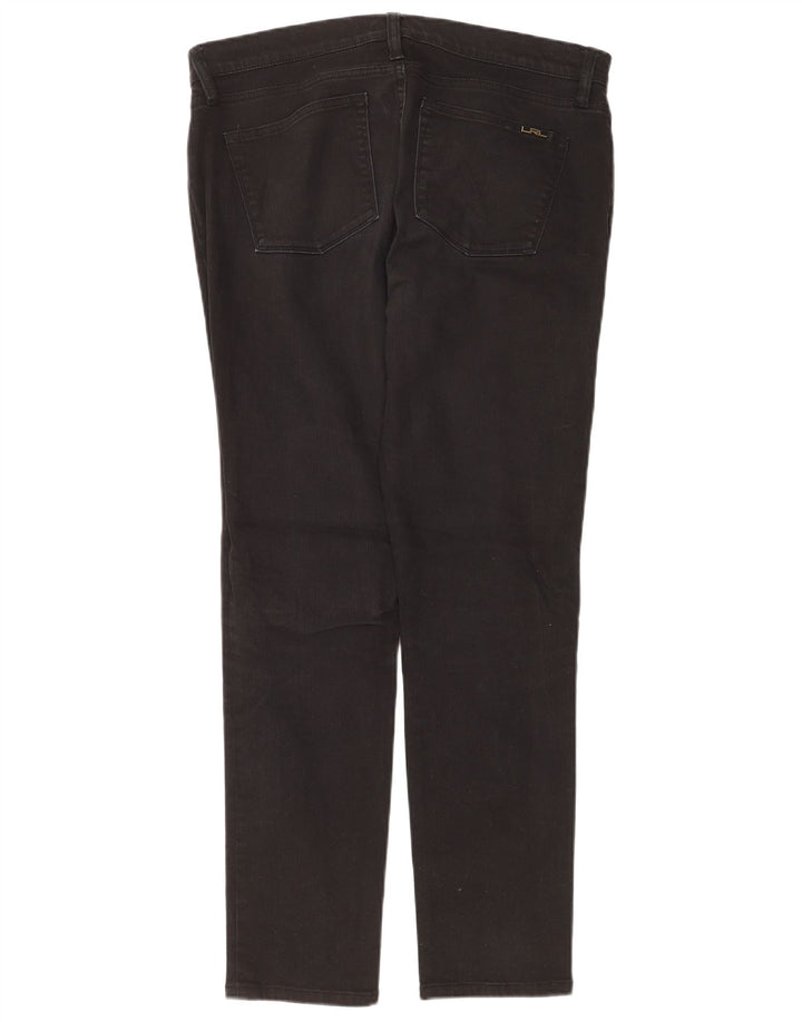 Ralph Lauren Γυναικείο Slim Jeans US 10 Large W32 L30 μαύρο βαμβακερό