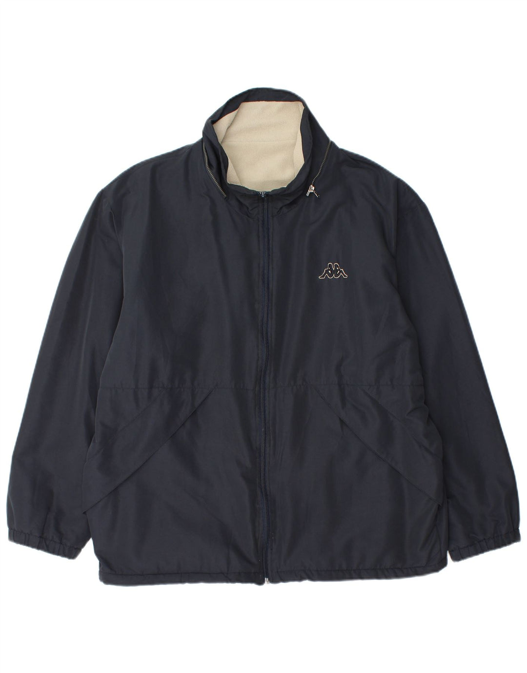 Kappa Ανδρικό Loose Fit Reversible Jacket UK 36 Small Navy Blue Polyester
