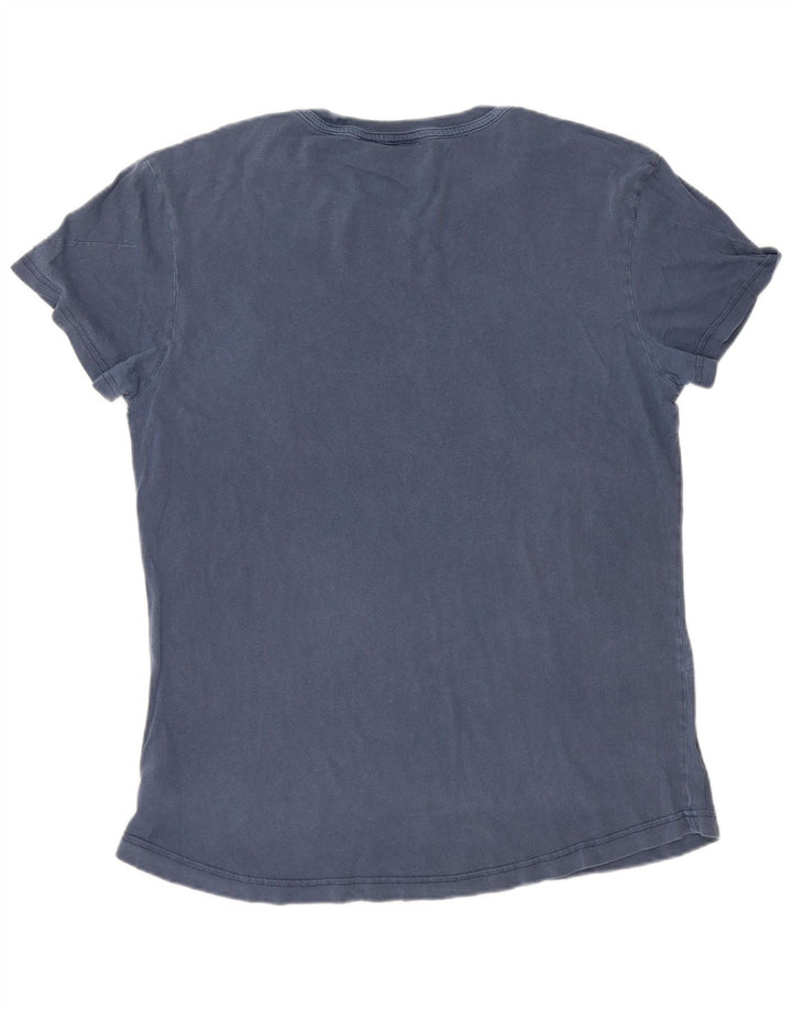 Ανδρικό T-Shirt G-Star Top από μεσαίο μπλε βαμβακερό