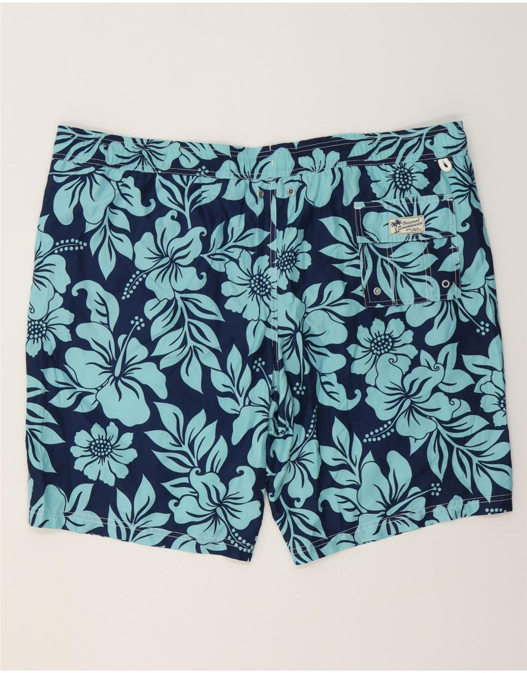 MARKS & SPENCER Ανδρικό σορτς κολύμβησης 2XL Navy Blue Floral Polyester