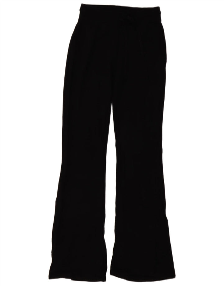 Zara Γυναικεία φόρμα Flare Παντελόνι UK 12 Medium Black