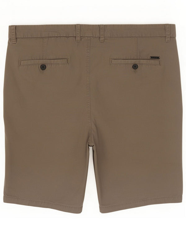 Pierre Cardin Ανδρικό Σορτς Chino με Κανονική Εφαρμογή XL W40 Χακί Βαμβακερό