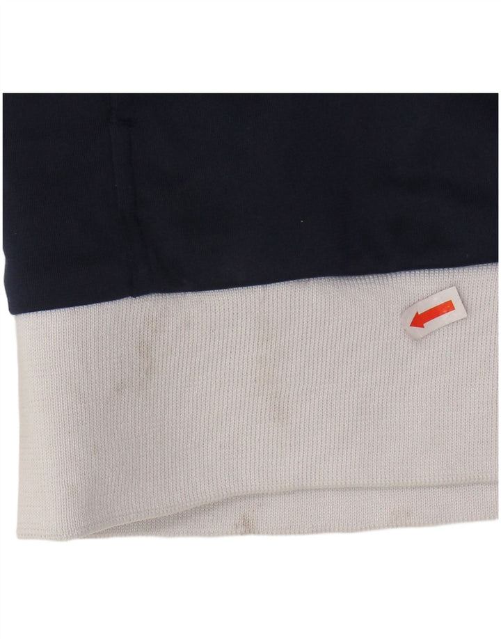 Ανδρική αθλητική φόρμα ASICS Top μπουφάν Small Navy Blue Colorblock Polyester