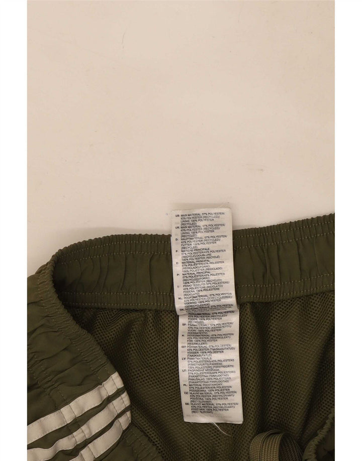 Ανδρικό αθλητικό σορτς Adidas μεγάλο χακί πολυεστέρα