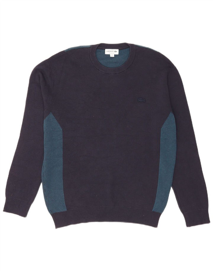 Ανδρικό πουλόβερ Lacoste Crew Neck Jumper Μέγεθος 4 Medium Navy Blue Colourblock