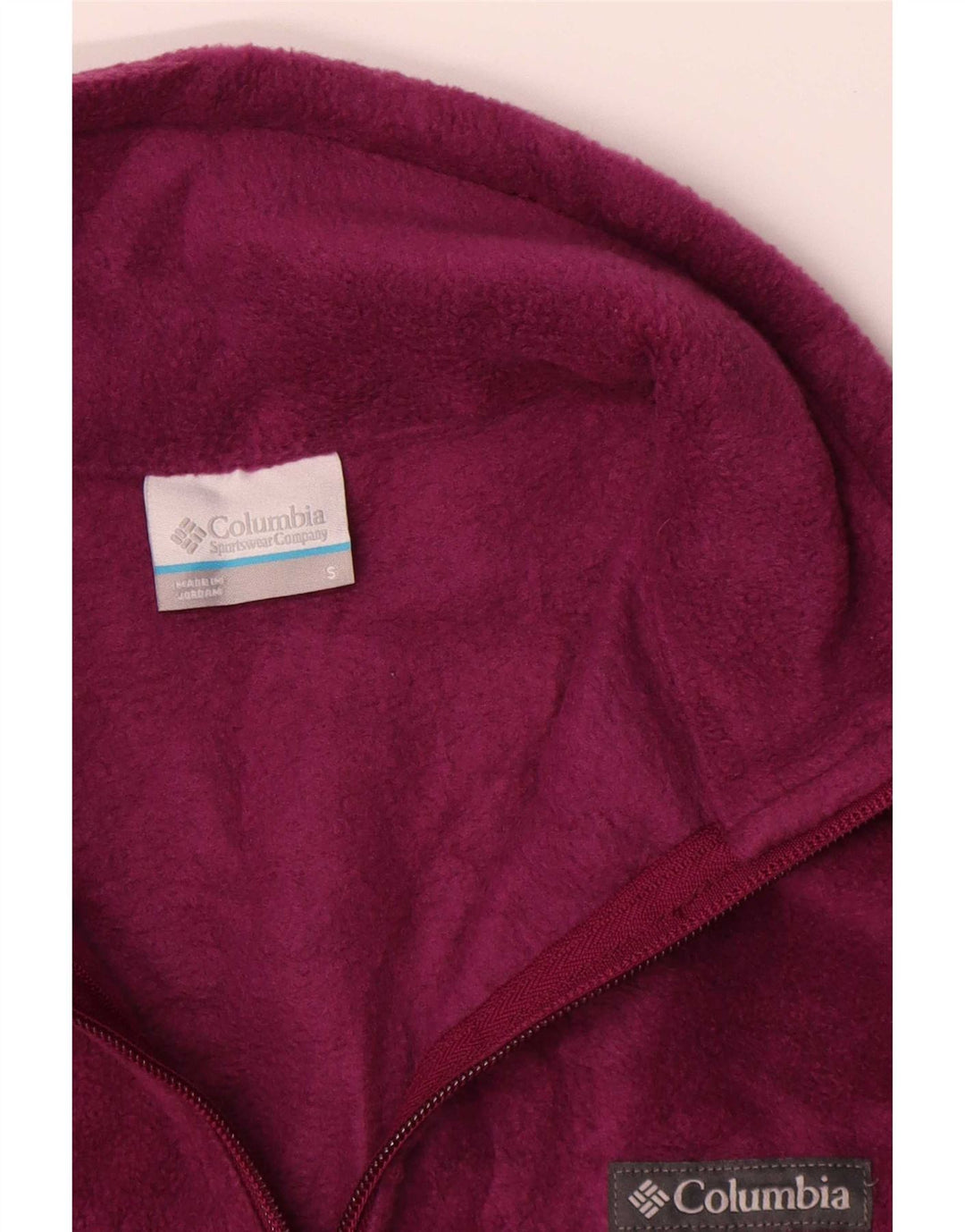 Columbia Γυναικείο Fleece Jacket UK 10 Small Burgundy Polyester