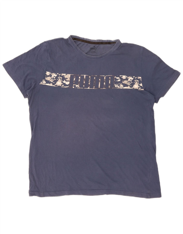 Ανδρικό γραφικό T-Shirt Puma Top XL Navy Blue