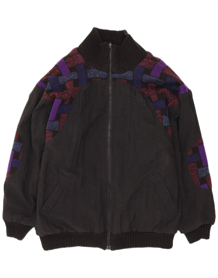 Jeffrey Brownleader Ανδρικό αναστρέψιμο μπουφάν UK 40 Large Purple Geometric