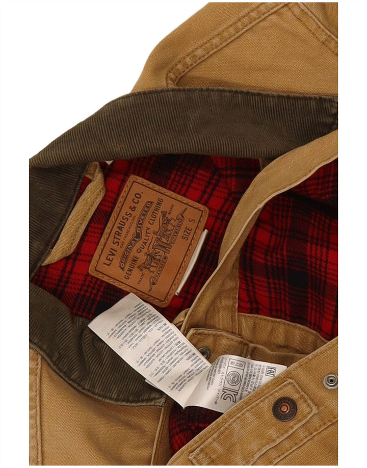 Ανδρικό μπουφάν Levi's Bomber UK 36 Small Beige Colourblock Cotton