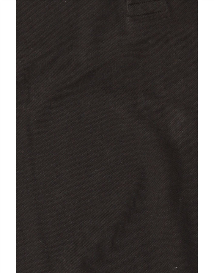 Ανδρικό μπλουζάκι πόλο Diadora, μικρό μαύρο βαμβακερό