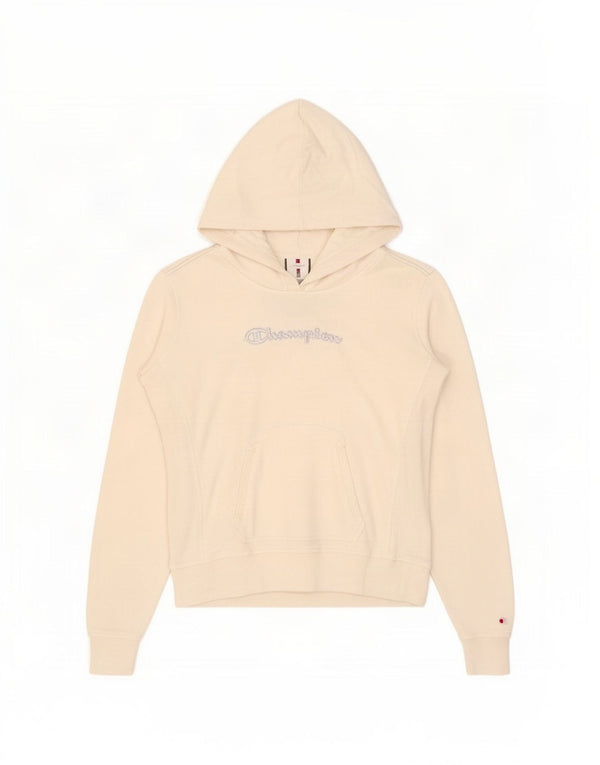 Champion Womens Heritage Classics Graphic Hoodie Jumper UK 14 Large White
