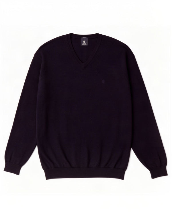 Marina Yachting Ανδρικό πουλόβερ με λαιμόκοψη 2XL Navy Blue Wool