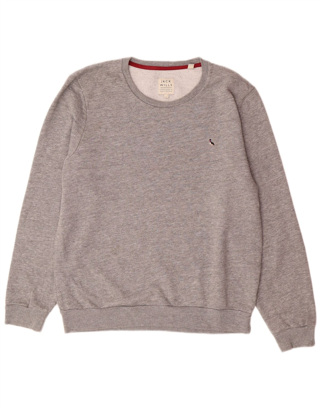 Ανδρικό φούτερ JACK WILLS, μεσαίο γκρι βαμβακερό