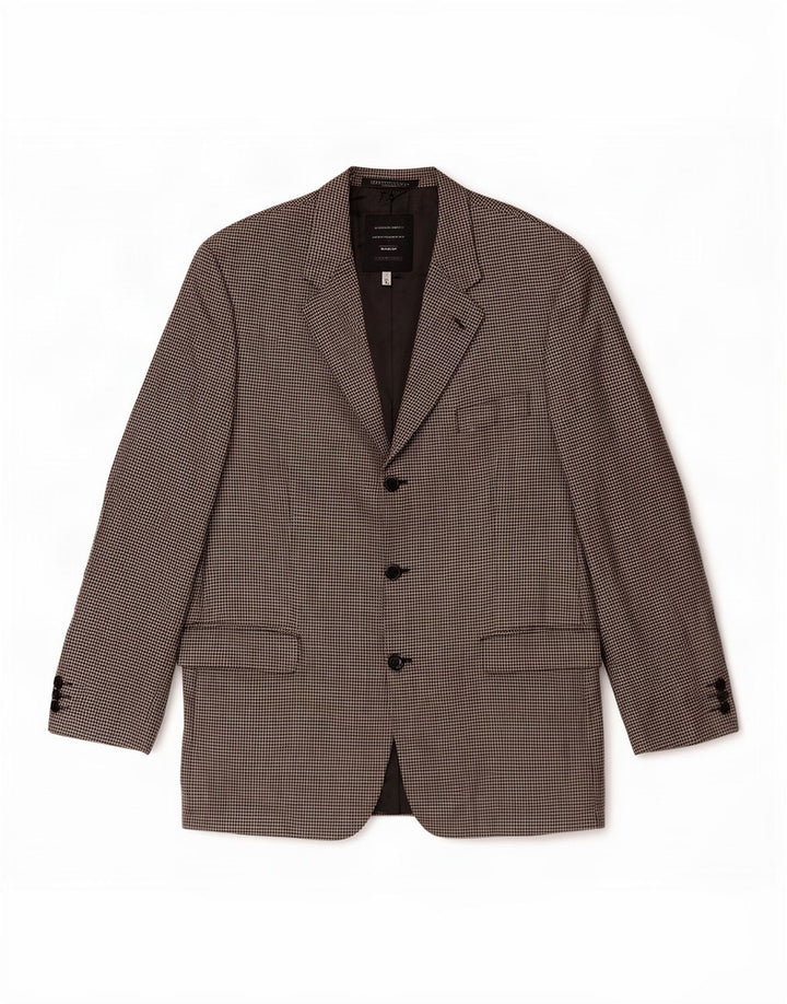 Marks & Spencer Mens St. Michael Blazer Jacket UK 42 Large Grey Check