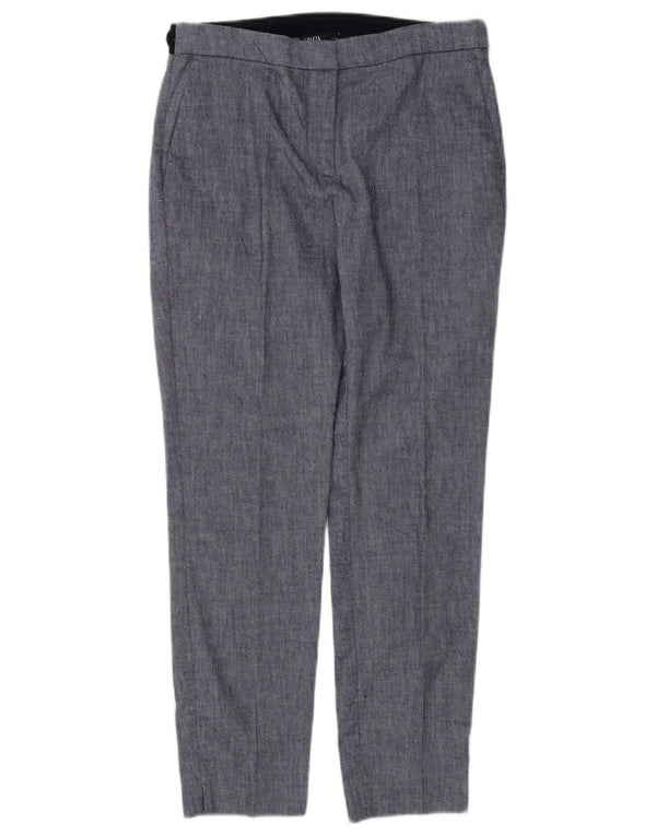 Zara Γυναικείο Slim παντελόνι Chino Medium W28 L27 Blue Colourblock