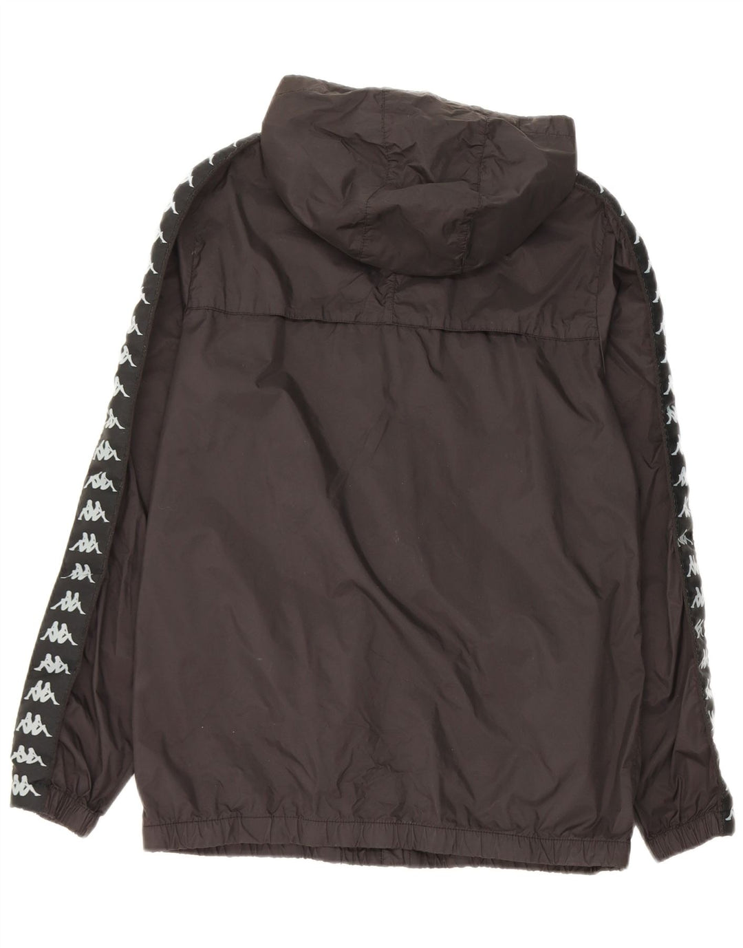 Ανδρικό μπουφάν βροχής με κουκούλα Kappa UK 38 Medium Black Nylon