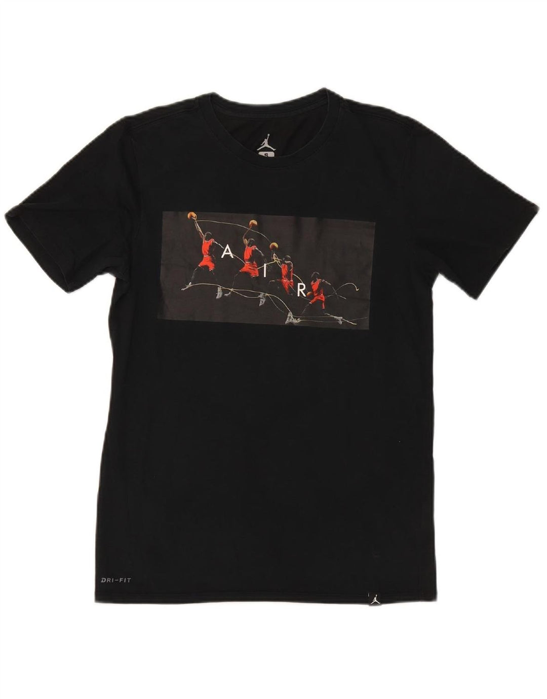JORDAN Mens Dri Fit Graphic T-Shirt Top Small Black