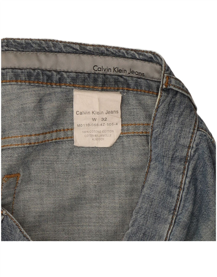 Γυναικείο τζιν ίσιο Calvin Klein W32 L27 Μπλε βαμβακερό