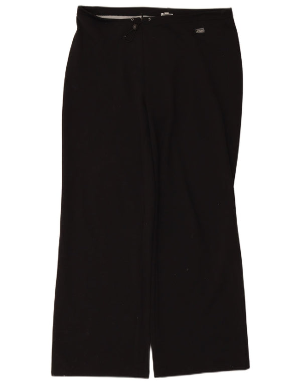 OASIS Γυναικεία φόρμα φόρμας φαρδιά πόδι Παντελόνι μεγάλο W32 L28 μαύρο πολυαμίδιο