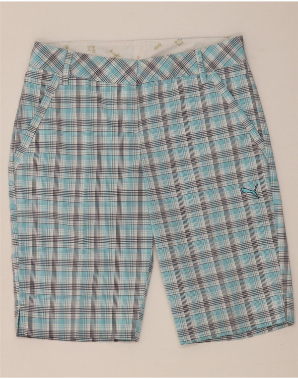 Puma Ανδρικό σορτς Chino UK 8 Small W28 Blue Check