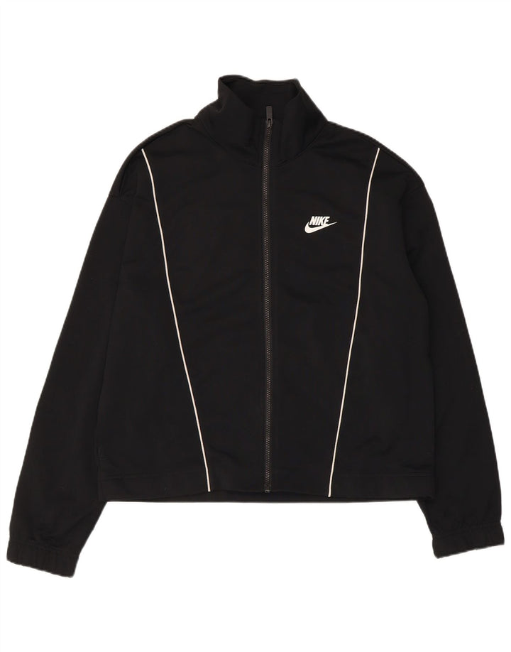 Γυναικεία αθλητική φόρμα Nike Top Jacket UK 14 Medium Black Polyester