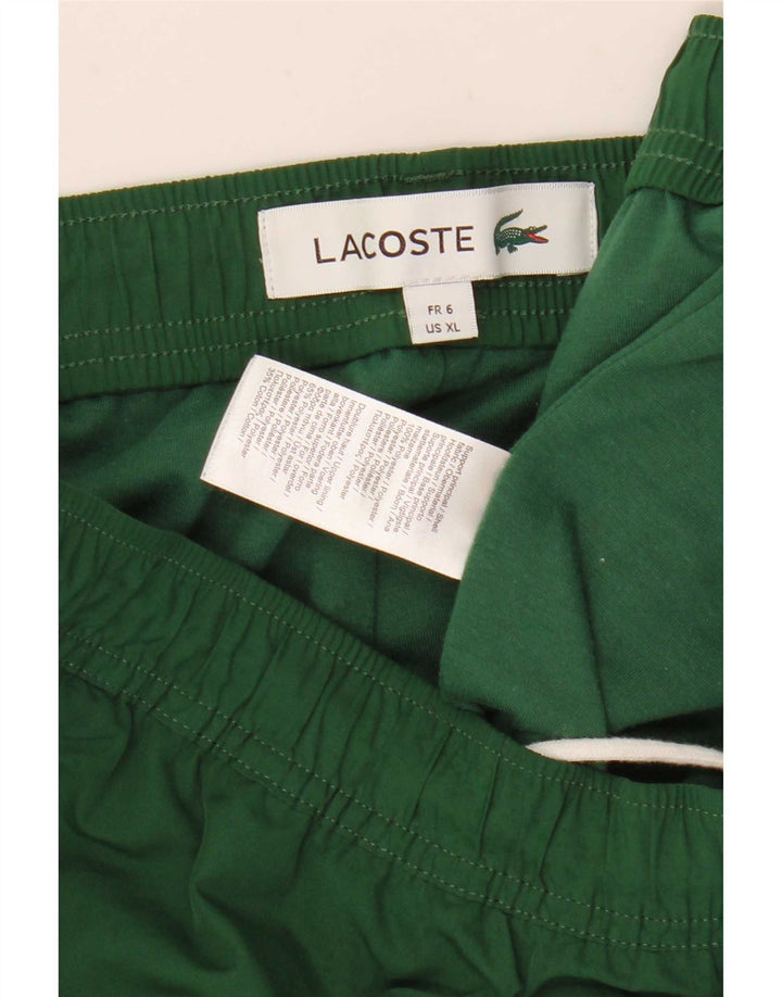 Ανδρική φόρμα Lacoste Παντελόνι Joggers Μέγεθος 6 XL Πράσινο Πολυεστέρας