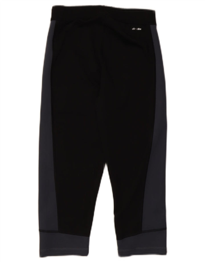Adidas Γυναικεία Κάπρι Κολάν UK 8/10 Small Black Colourblock Polyester