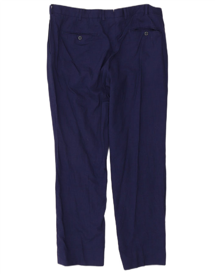 Ανδρικό ίσιο παντελόνι Massimo Dutti W34 L29 Navy Blue