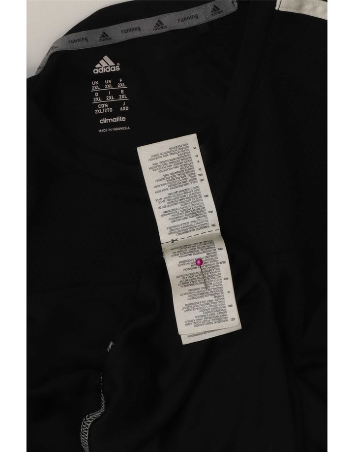 Adidas Ανδρικό T-Shirt Climalite Top 2XL Μαύρο Πολυεστέρας