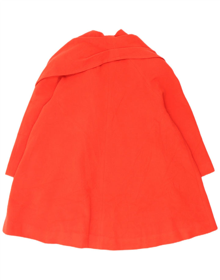 Vintage γυναικείο μανίκι 3/4 oversized πανωφόρι UK 10 Small Red Cashmere