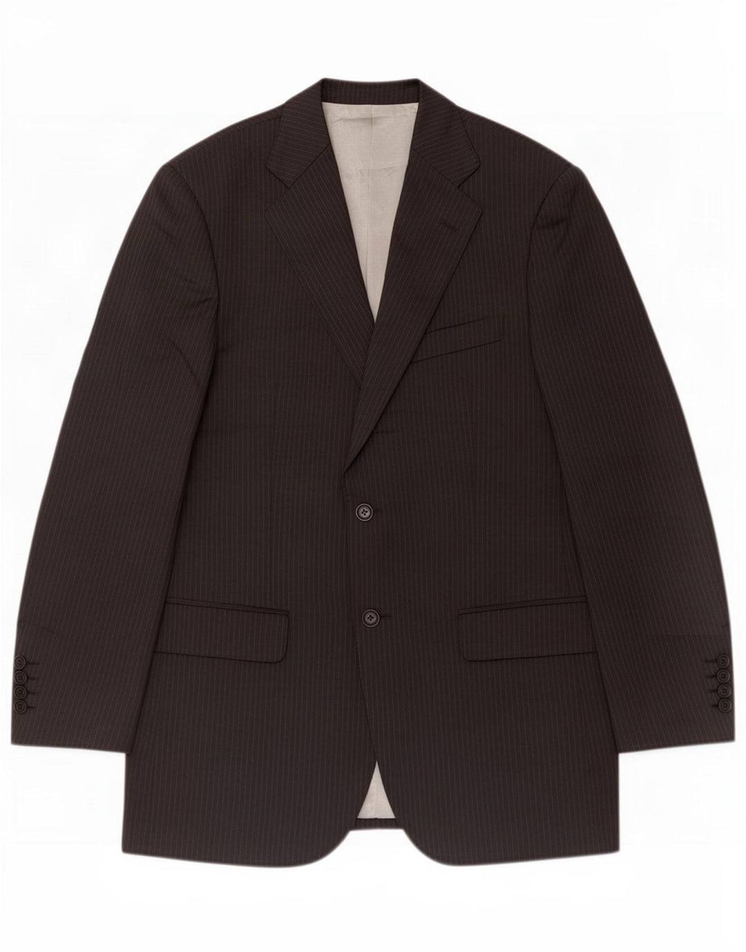 Marks & Spencer Ανδρικό σακάκι 2 κουμπιών σακάκι UK 38 Medium Black Pinstripe