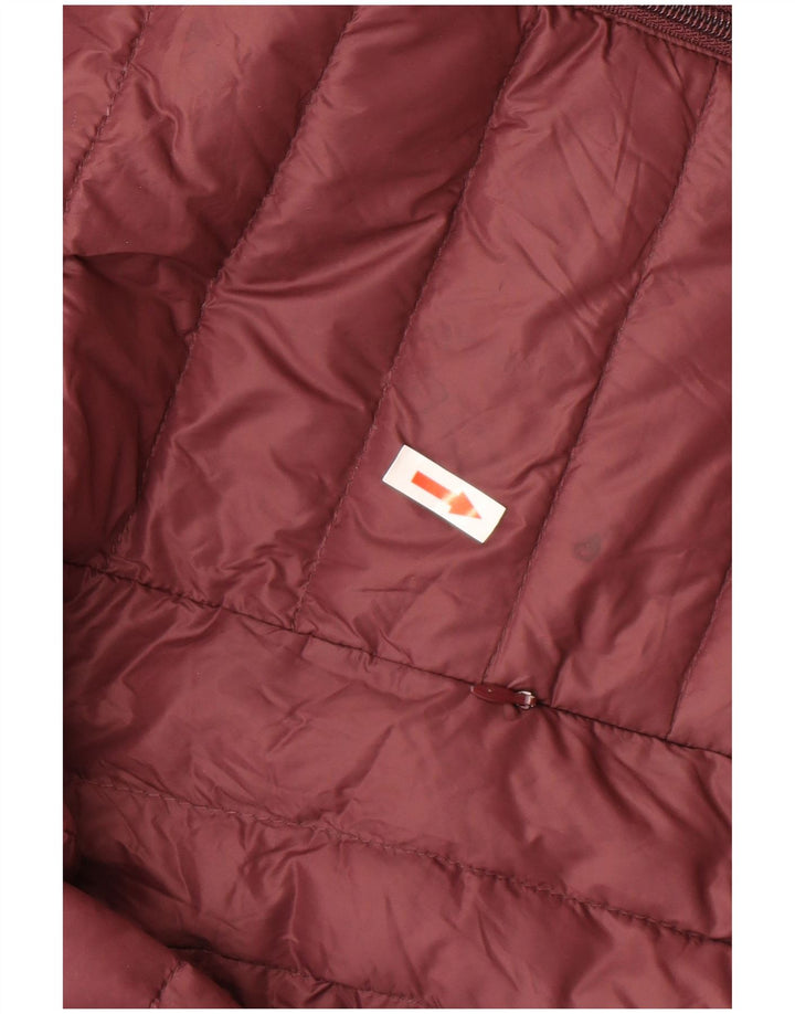 Schott Ανδρικό μπουφάν με κουκούλα UK 40 Large Burgundy Nylon