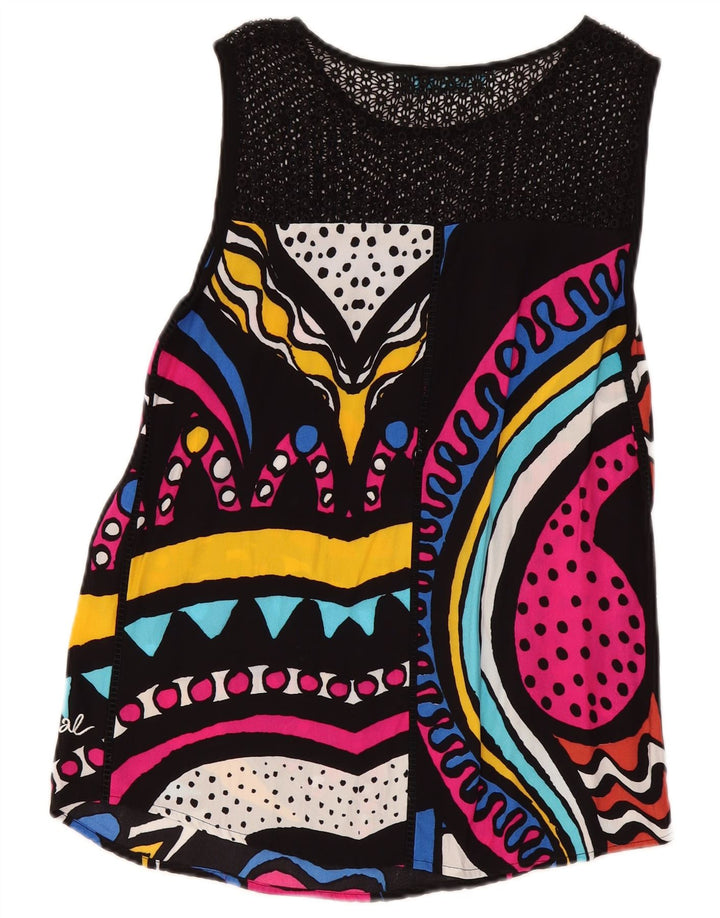 Desigual Γυναικείο Graphic Tunic Top UK 14 Medium πολύχρωμο γεωμετρικό