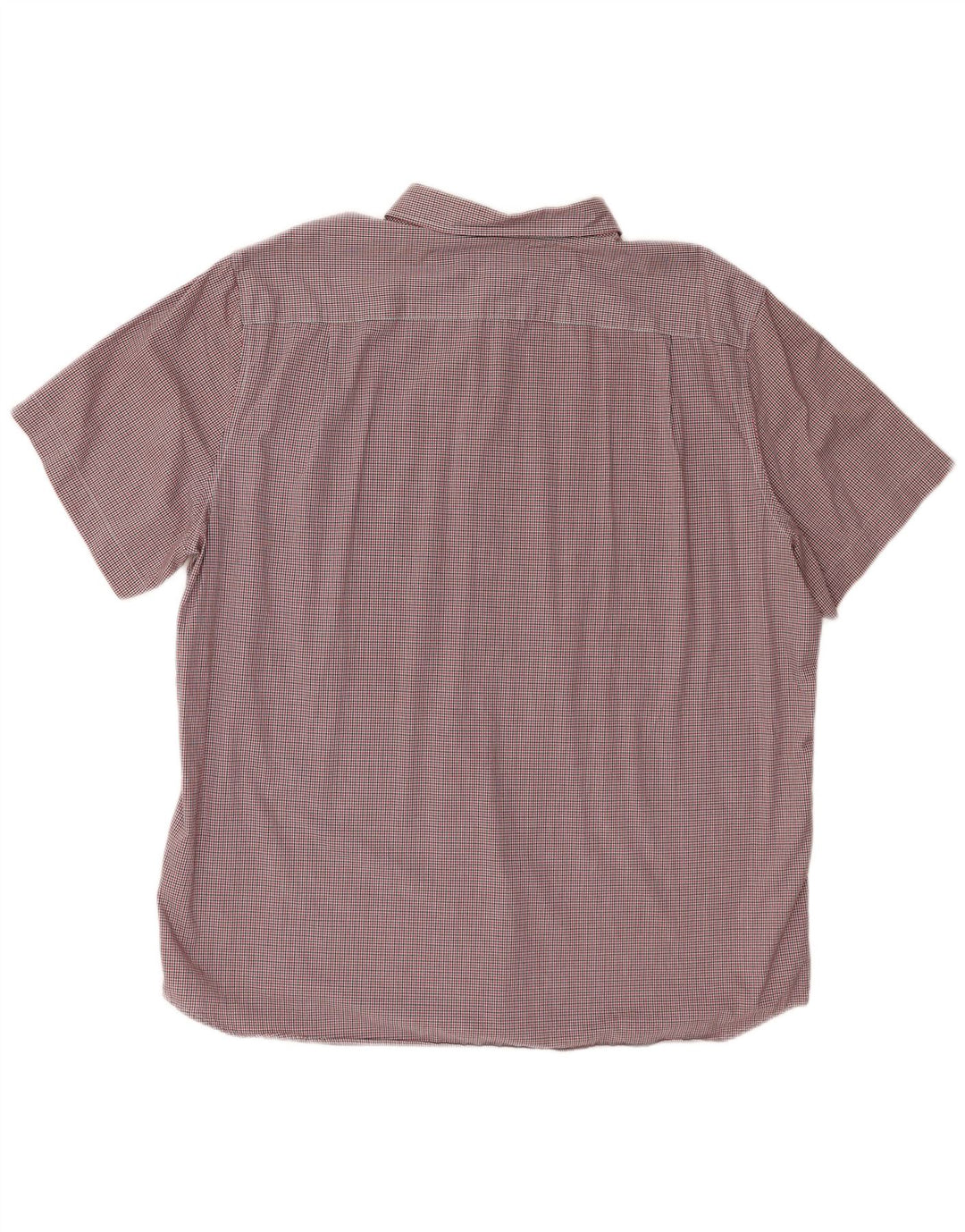 Ανδρικό κοντομάνικο πουκάμισο Lacoste κανονική εφαρμογή 2XL κόκκινο βαμβακερό Gingham