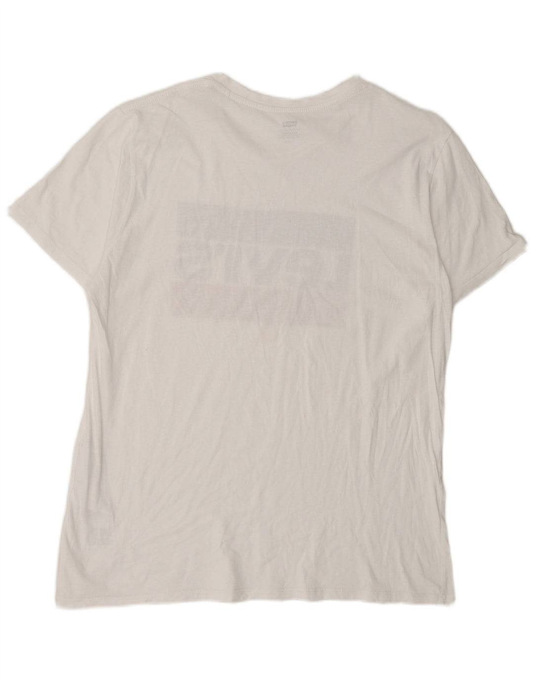 Ανδρικό γραφικό T-Shirt Levi's Top μεγάλο λευκό βαμβακερό